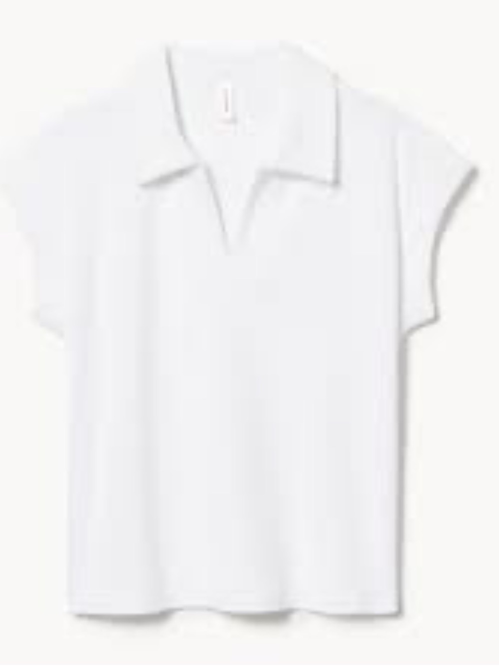 Joe Fresh White Short-Sleeve Polo-Style Tee